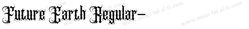Future Earth Regular字体转换